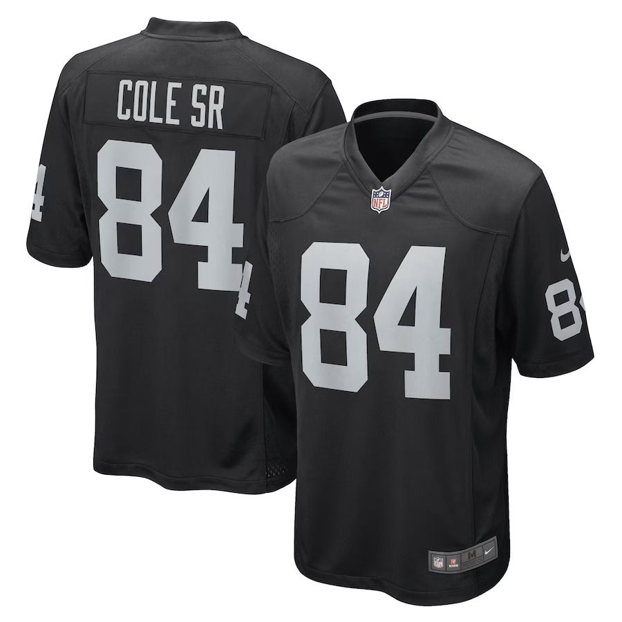 Men Las Vegas Raiders #84 Keelan Cole Nike Black Game Player NFL Jersey